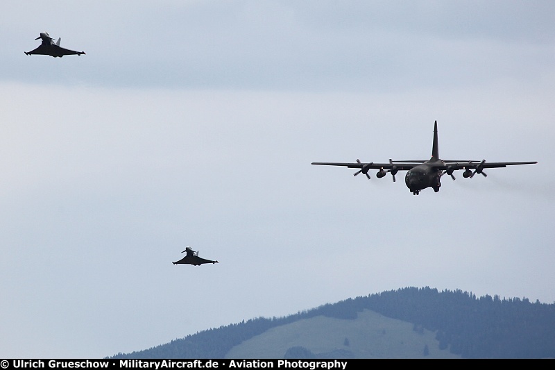 C-130 Hercules and Eurofighter Typhoon